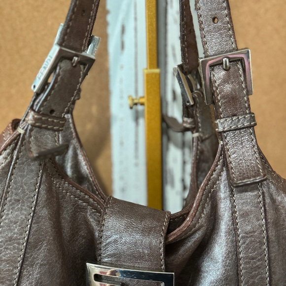 Fendi Metallic Brown Shoulder Bag - Picture 5 of 16